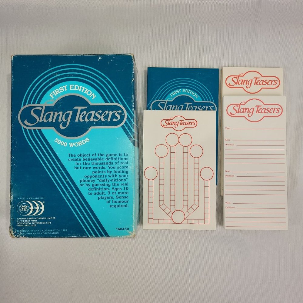 Slang Teasers First Edition Vintage Party Game by Canada Games